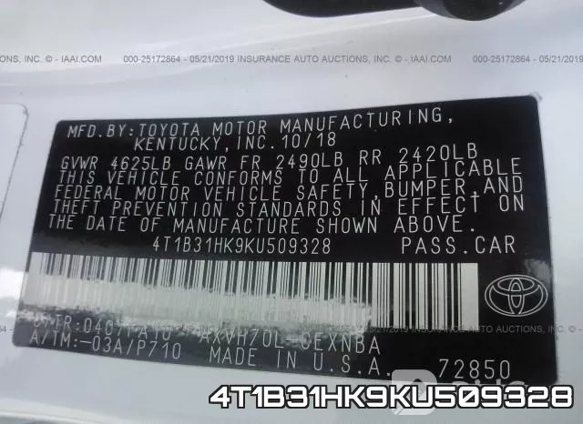 4T1B31HK9KU509328 фото 10