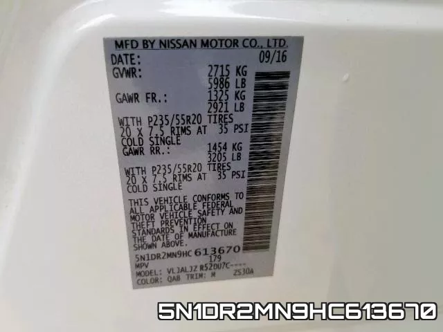5N1DR2MN9HC613670 фото 2