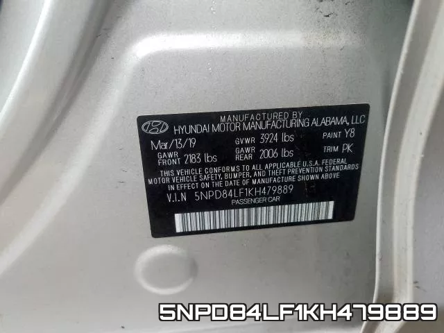 5NPD84LF1KH479889 фото 2