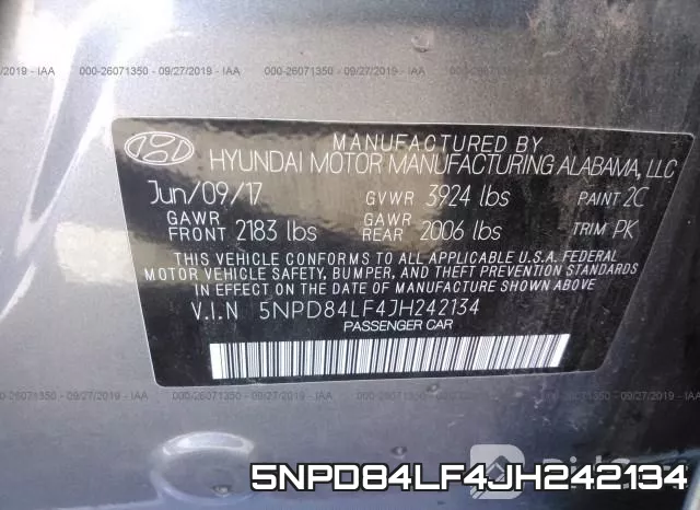 5NPD84LF4JH242134 фото 9