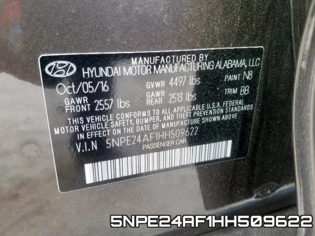 5NPE24AF1HH509622 фото 2