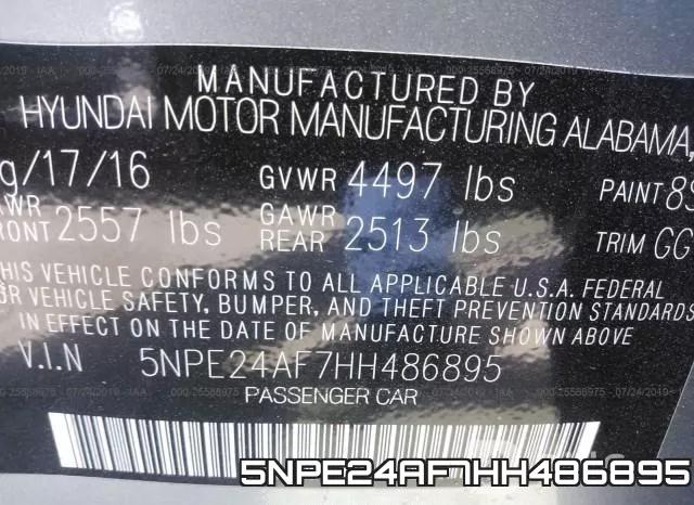 5NPE24AF7HH486895 фото 9