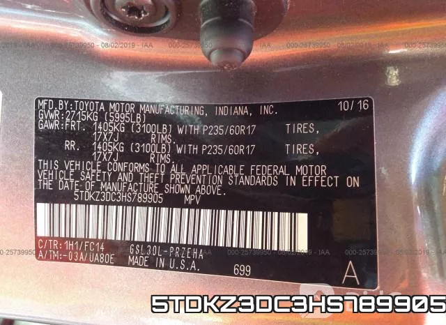 5TDKZ3DC3HS789905 фото 10