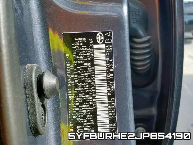 5YFBURHE2JP854190 фото 2