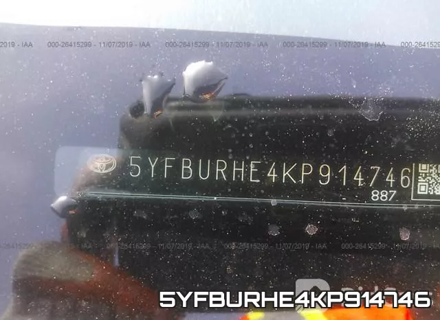 5YFBURHE4KP914746 фото 10