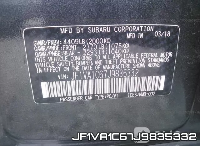 JF1VA1C67J9835332 фото 8