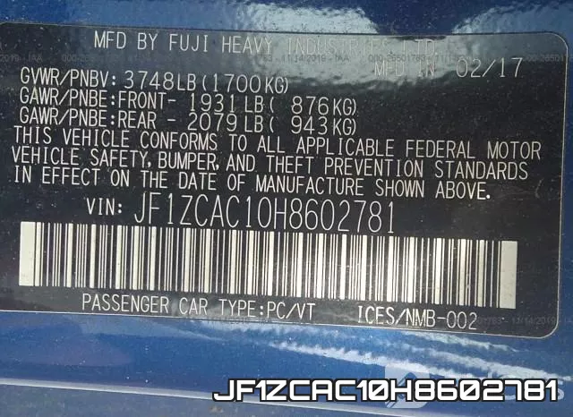JF1ZCAC10H8602781 фото 10