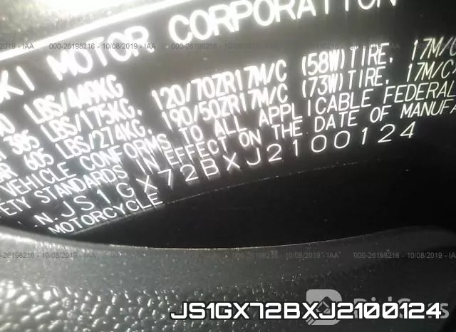 JS1GX72BXJ2100124 фото 2