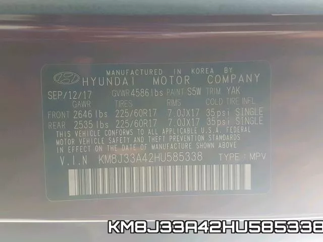 KM8J33A42HU585338 фото 2