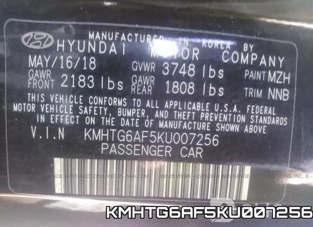 KMHTG6AF5KU007256 фото 8