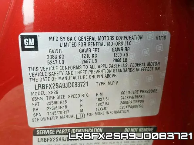 LRBFX2SA9JD083721 фото 2