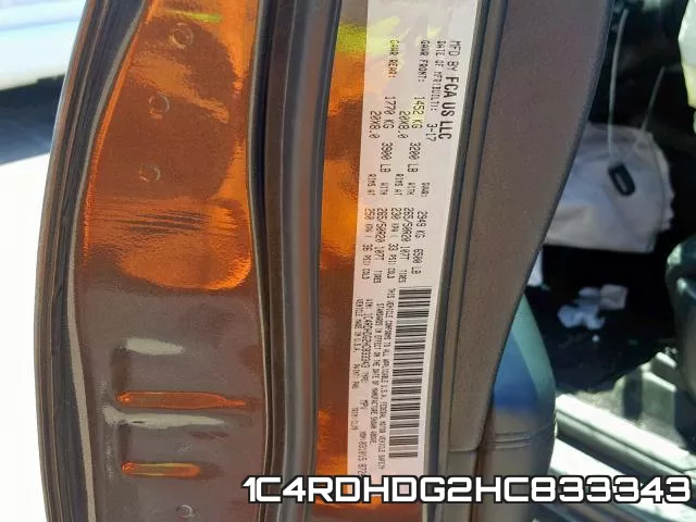 1C4RDHDG2HC833343 фото 2