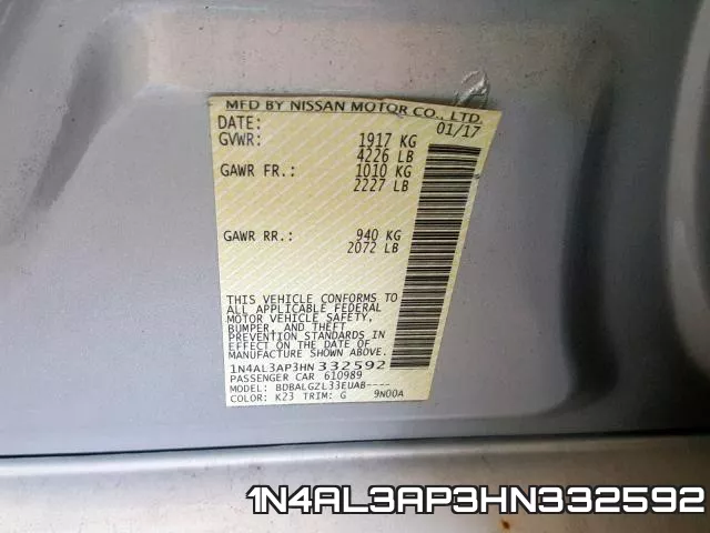 1N4AL3AP3HN332592 фото 2