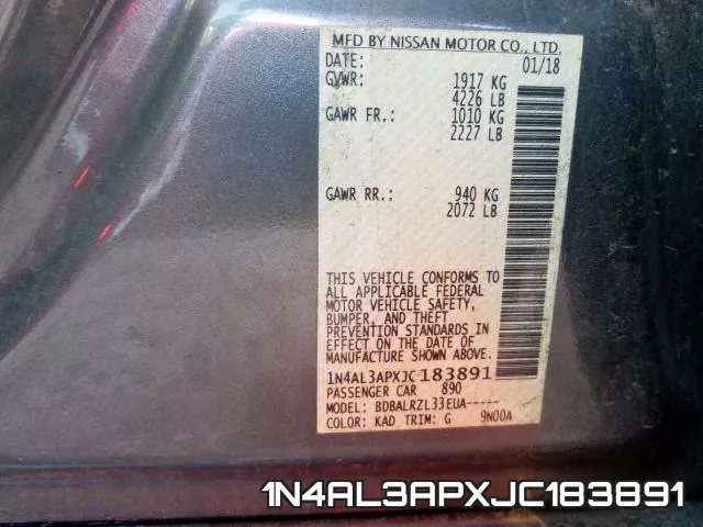 1N4AL3APXJC183891 фото 2
