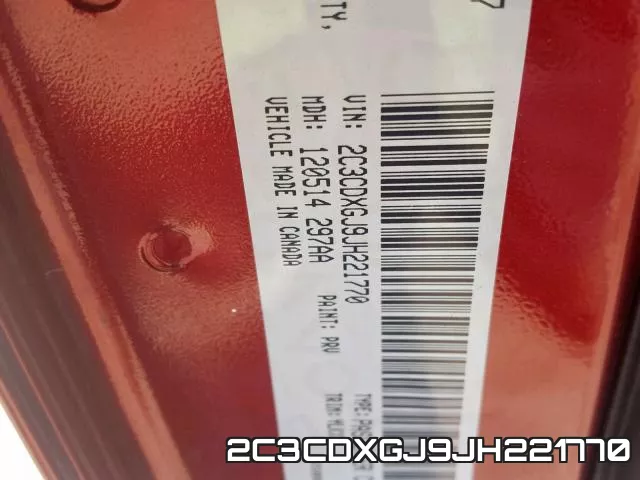 2C3CDXGJ9JH221770 фото 2