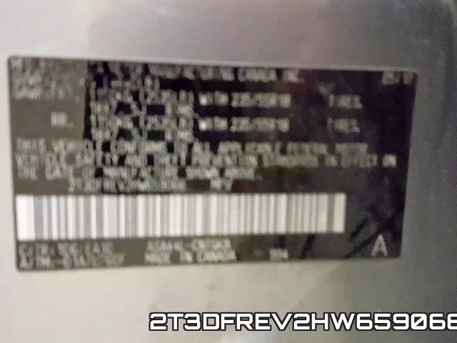 2T3DFREV2HW659066 фото 2