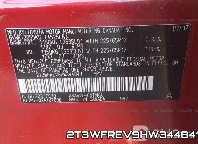2T3WFREV9HW344841 фото 9