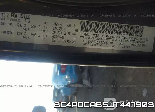 3C4PDCAB5JT447903 фото 10