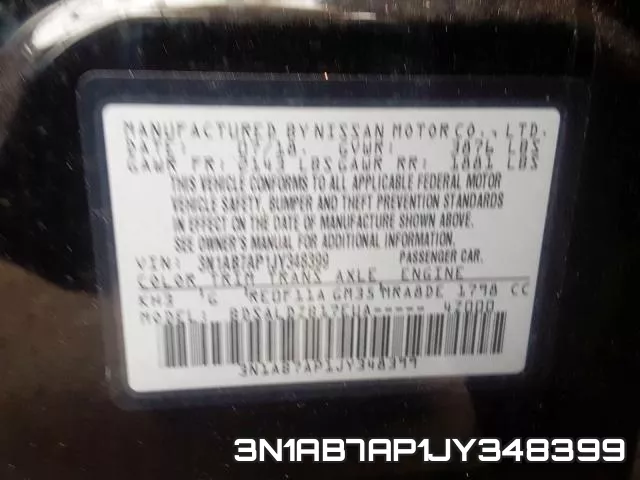3N1AB7AP1JY348399 фото 2