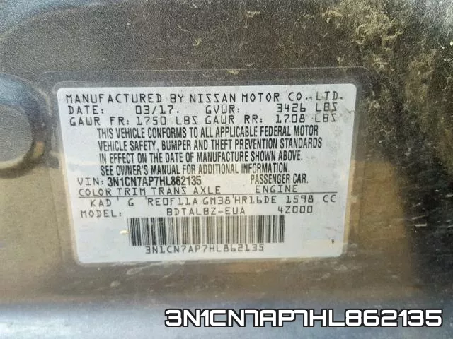 3N1CN7AP7HL862135 фото 2