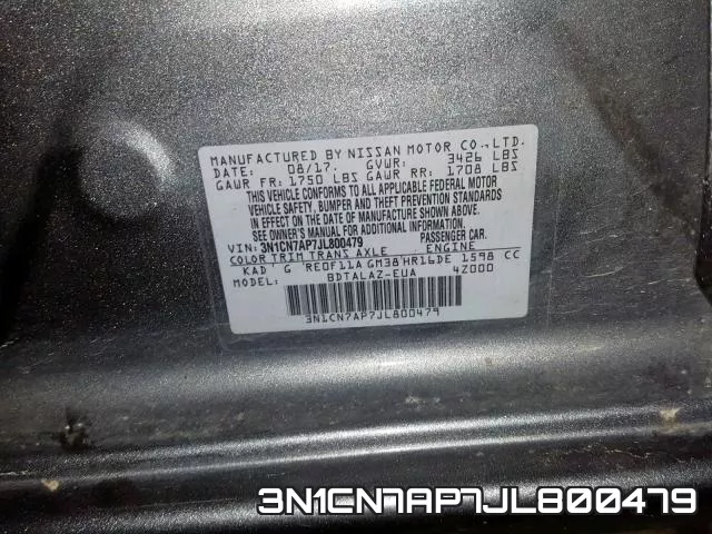 3N1CN7AP7JL800479 фото 2