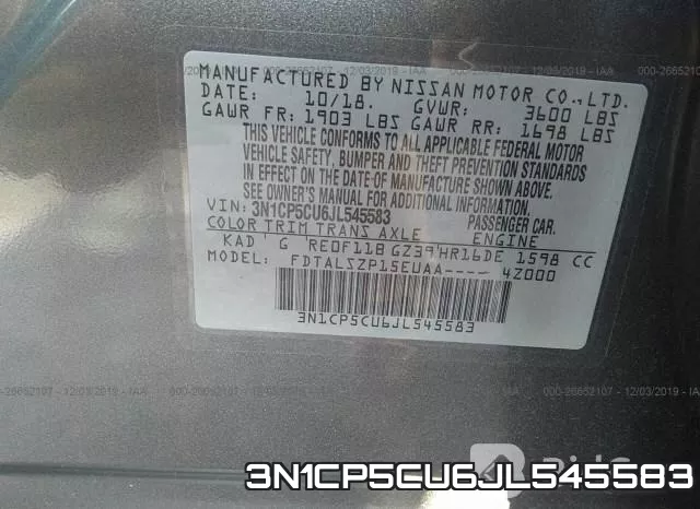 3N1CP5CU6JL545583 фото 10