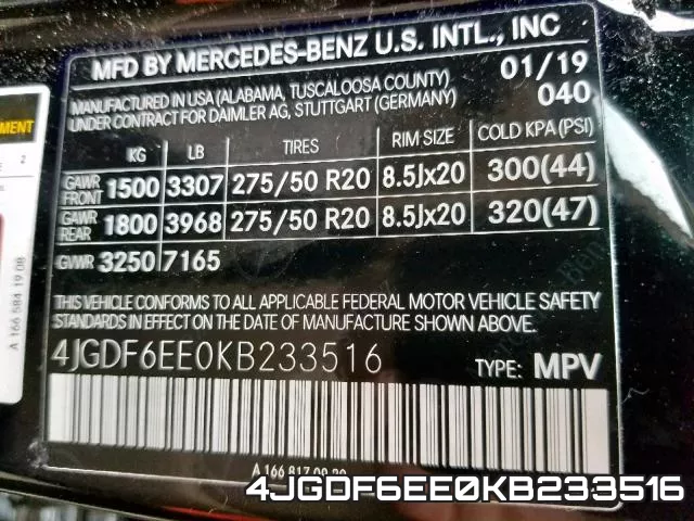 4JGDF6EE0KB233516 фото 2
