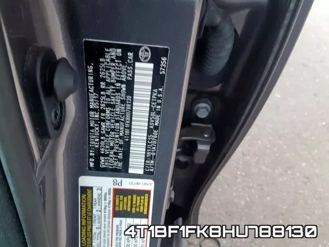 4T1BF1FK8HU788130 фото 2