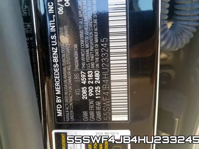 55SWF4JB4HU233245 фото 2