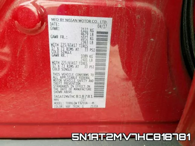5N1AT2MV7HC818781 фото 2