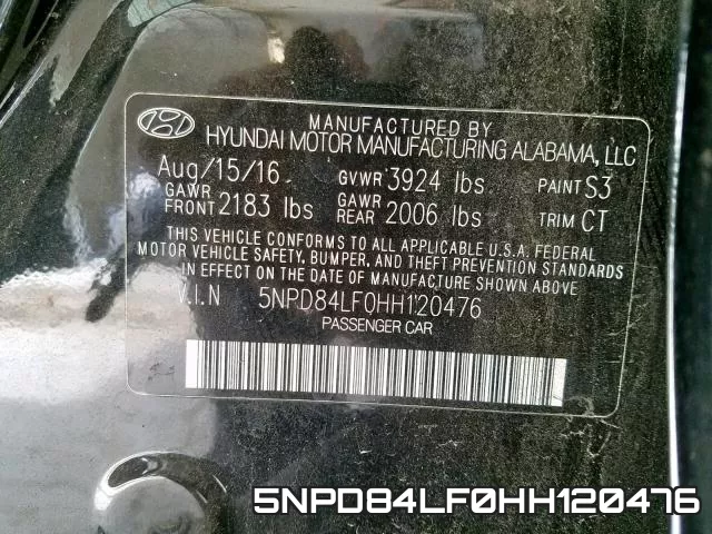 5NPD84LF0HH120476 фото 2