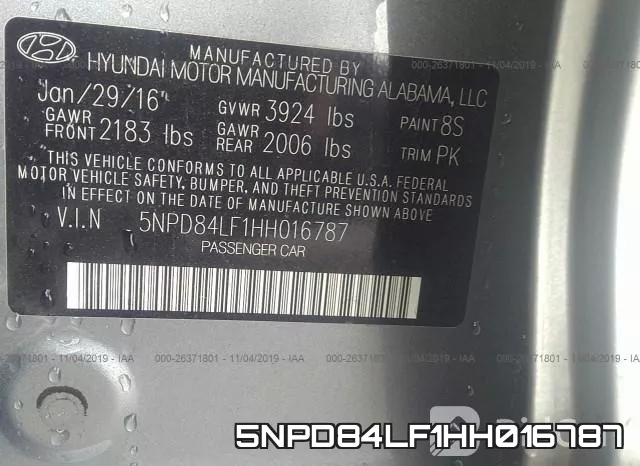 5NPD84LF1HH016787 фото 9