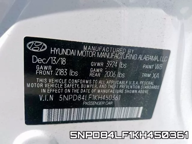 5NPD84LF1KH450361 фото 2