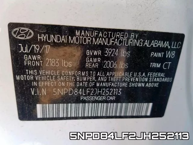 5NPD84LF2JH252113 фото 2