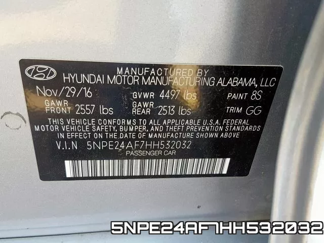 5NPE24AF7HH532032 фото 2