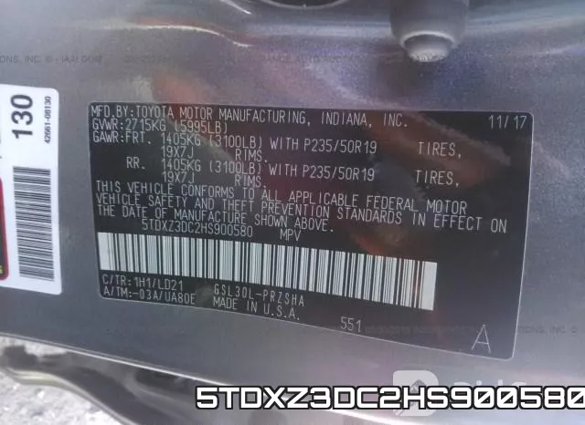 5TDXZ3DC2HS900580 фото 10