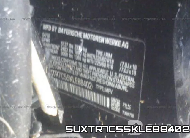 5UXTR7C55KLE88402 фото 8