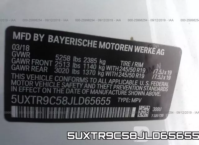 5UXTR9C58JLD65655 фото 8