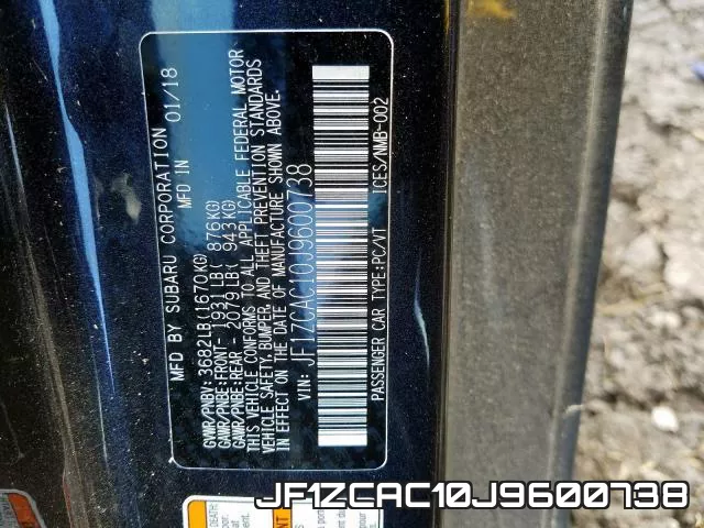 JF1ZCAC10J9600738 фото 2