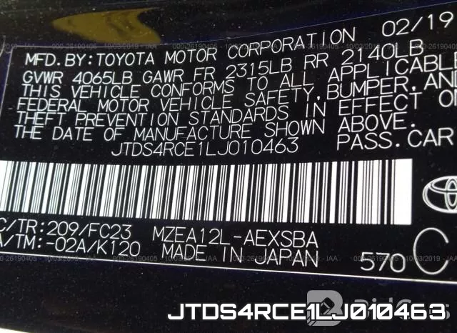 JTDS4RCE1LJ010463 фото 8