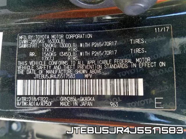 JTEBU5JR4J5517583 фото 2