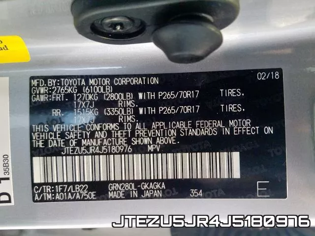 JTEZU5JR4J5180976 фото 2