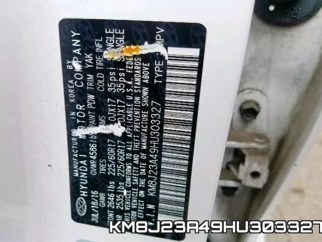KM8J23A49HU303327 фото 2