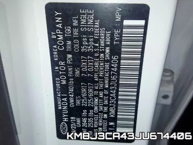 KM8J3CA43JU674406 фото 2