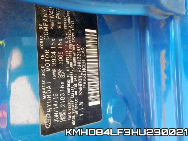 KMHD84LF3HU230021 фото 2