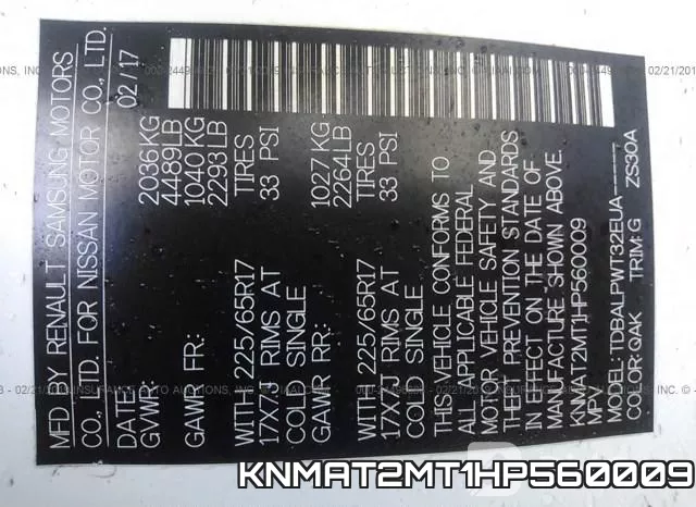 KNMAT2MT1HP560009 фото 10