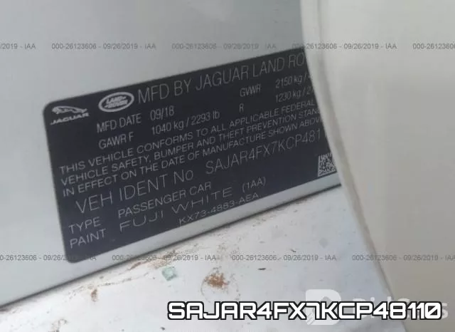 SAJAR4FX7KCP48110 фото 10