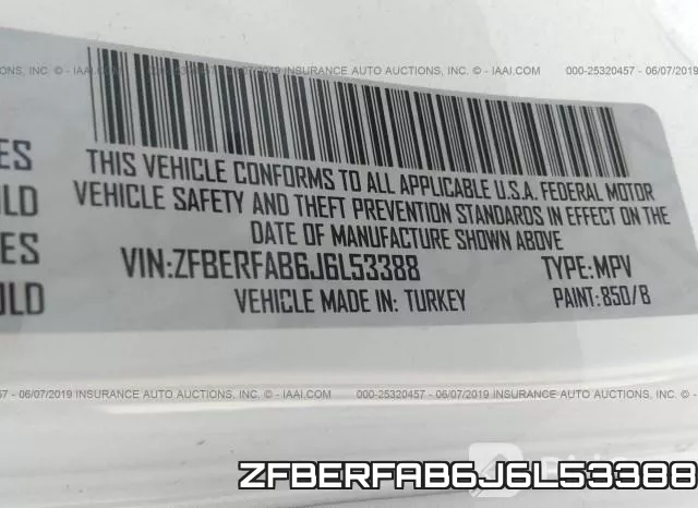 ZFBERFAB6J6L53388 фото 9