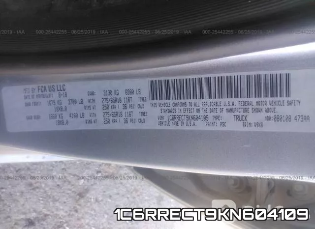 1C6RRECT9KN604109 фото 9