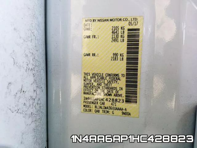 1N4AA6AP1HC428823 фото 2